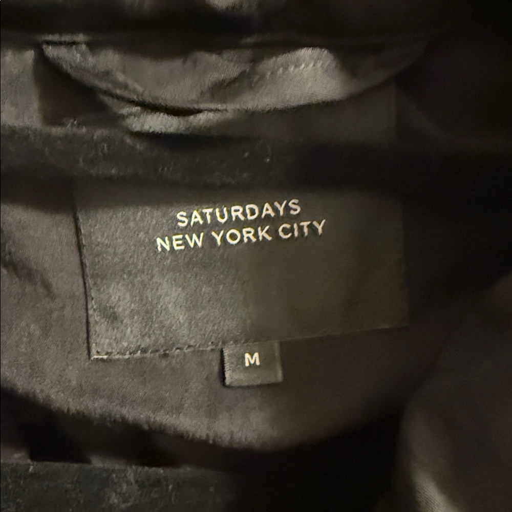Saturdays New York City Black Trench Rain Coat - Picture 3 of 14